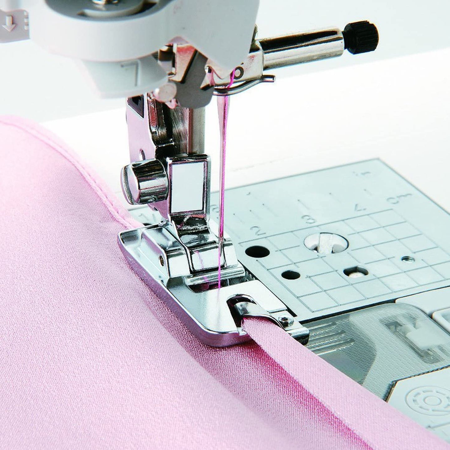 Juego de prensatelas para máquina de coser con dobladillo enrollado estrecho